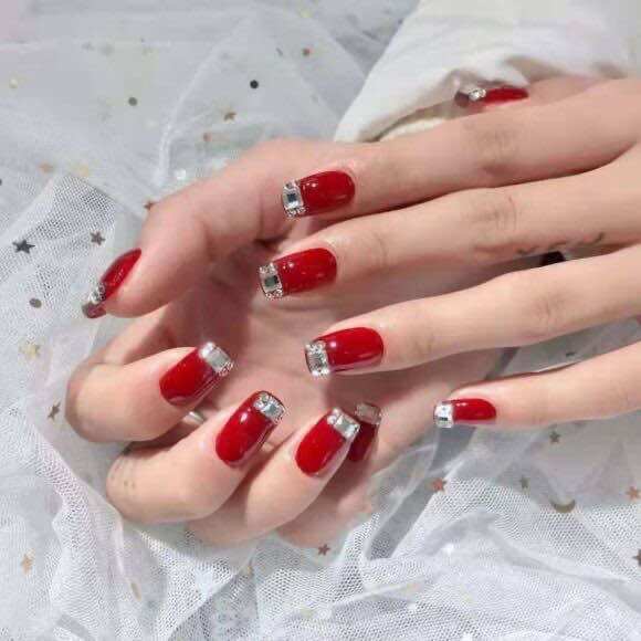 Hcm bộ móng tay thiết kế đính đá nhiều mẫu