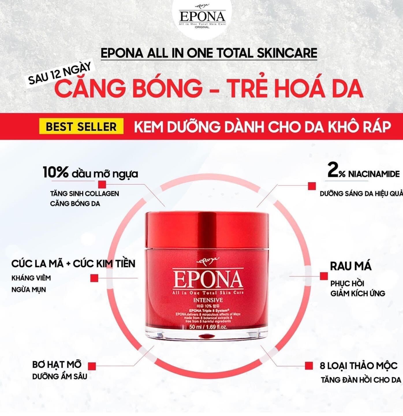 Kem dưỡng da mặt EPONA 50ml