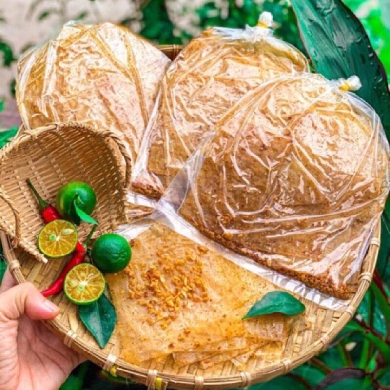 Bánh tráng xì ke 10 bịch,50g bịch to siêu cay siêu ngon+ trái tắc,