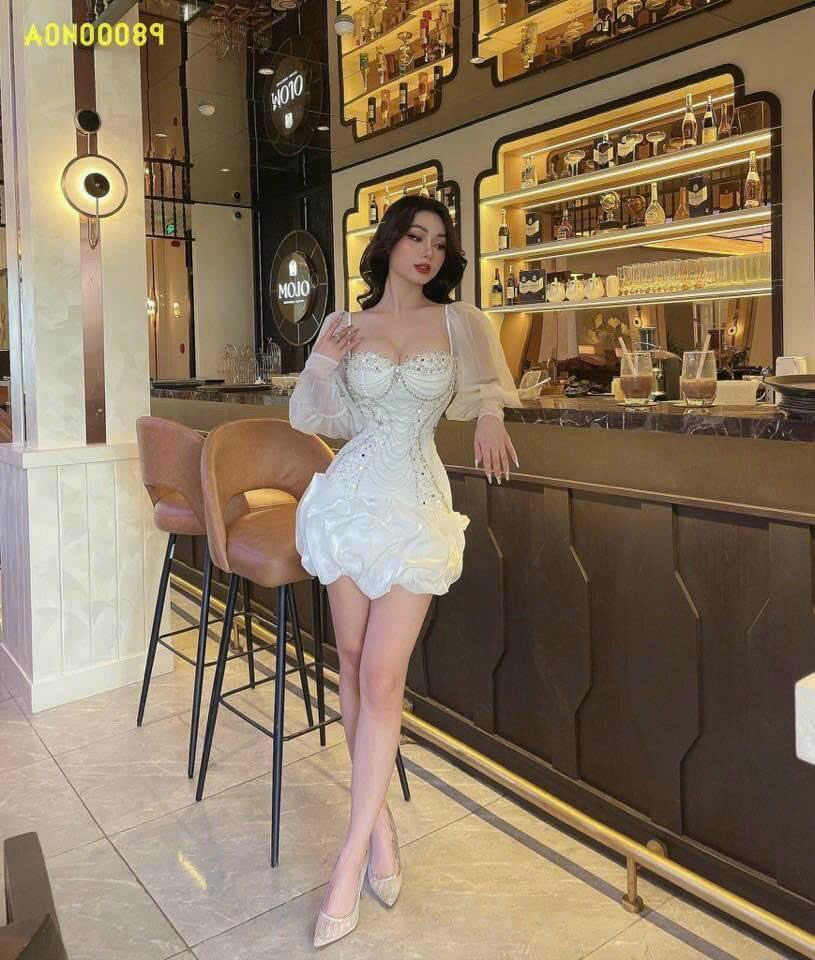 ĐẦM BODY BÈO KẾT PALE ĐÍNH ĐÁ ( kèm ảnh thật )