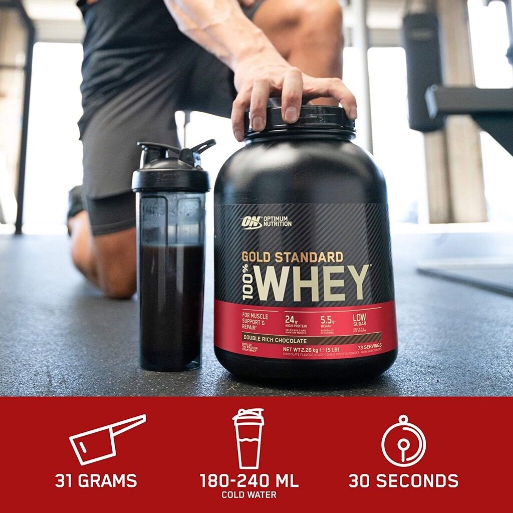 GOLD STANDARD 100% WHEY PROTEIN - (5 LBS) 2,27kg