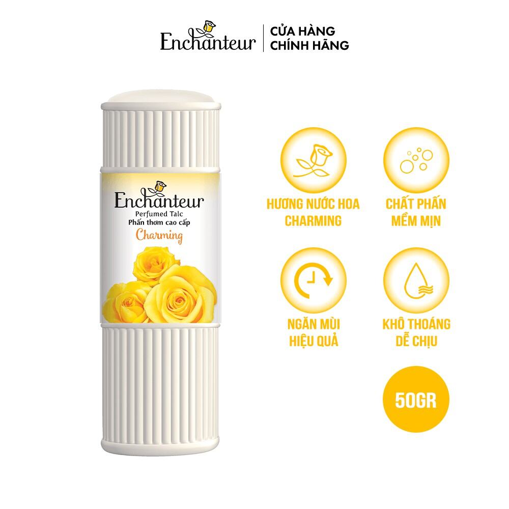 Phấn thơm Enchanteur 50 Gr siêu thơm ngăn mùi và mồ hôi hiệu quả