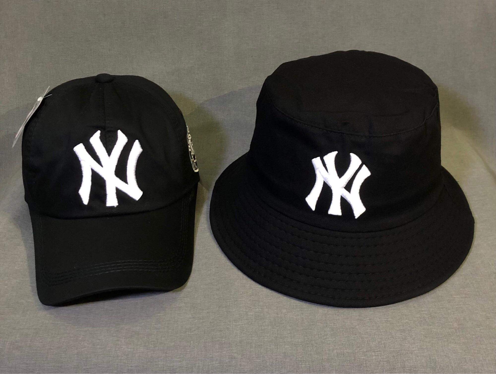 Set nón  NY đen ( bucket + lưỡi trai ) - Nón nam nữ