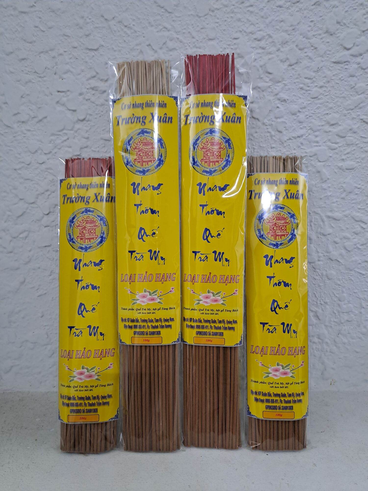 NHANG THƠM QUẾ TRÀ MY_Loại hảo hạng_Nhang quế thơm