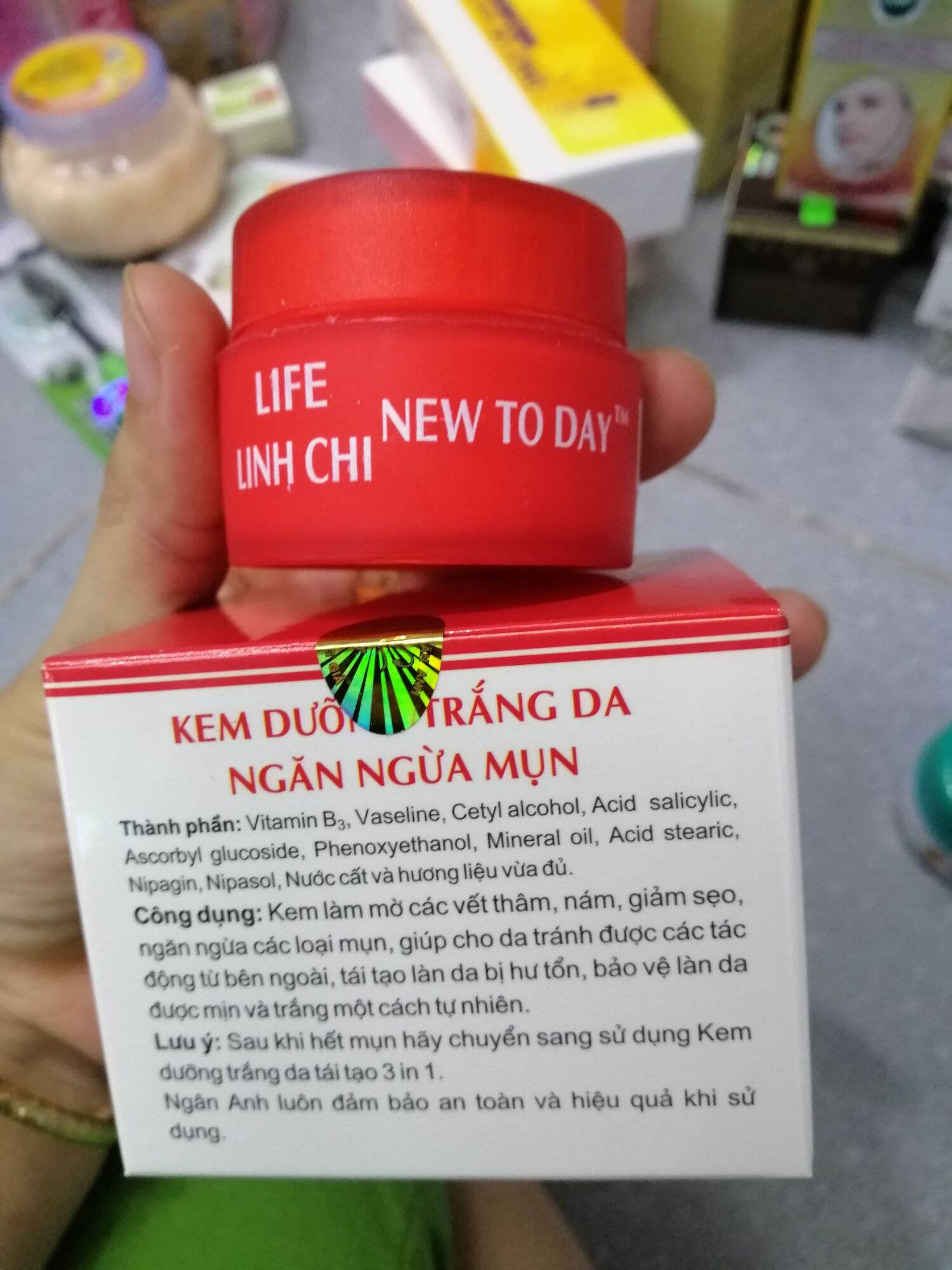 [Hcm]Kem Trắng Mụn Newtoday Linh Chi