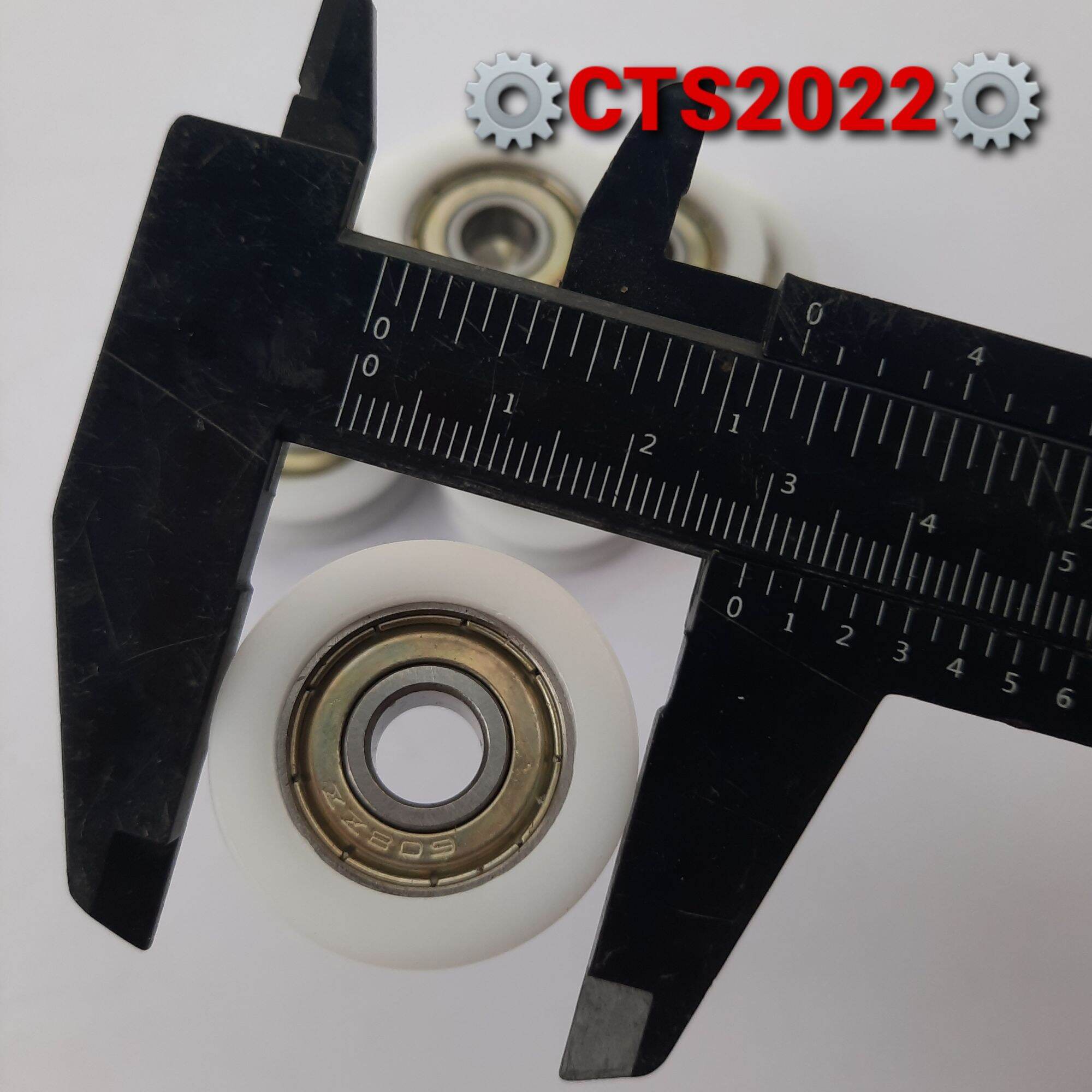 Con lăn nhựa dẫn hướng phi 30mm trục phi 8mm