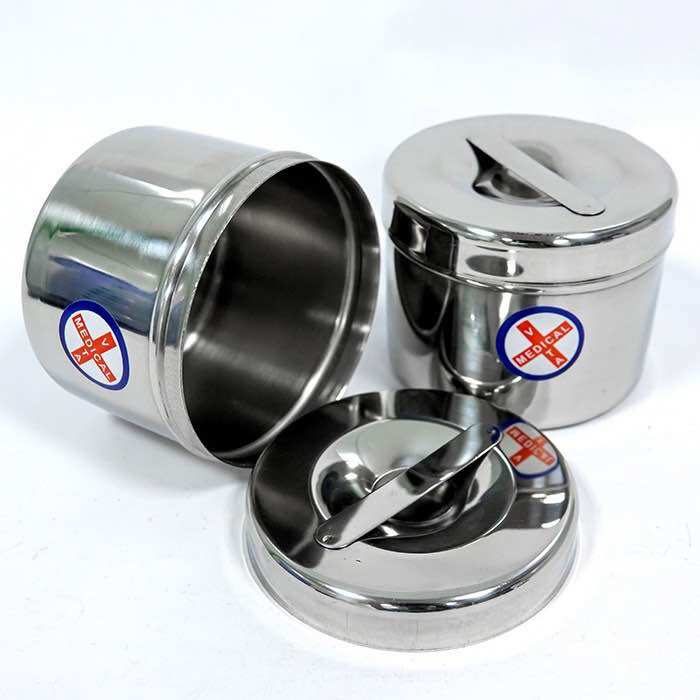 Hộp gòn inox đựng bông gòn full size