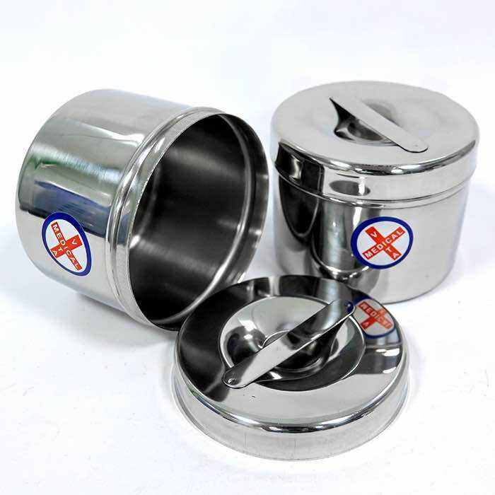 Hộp Gòn Inox Đựng Bông Gòn Full Size