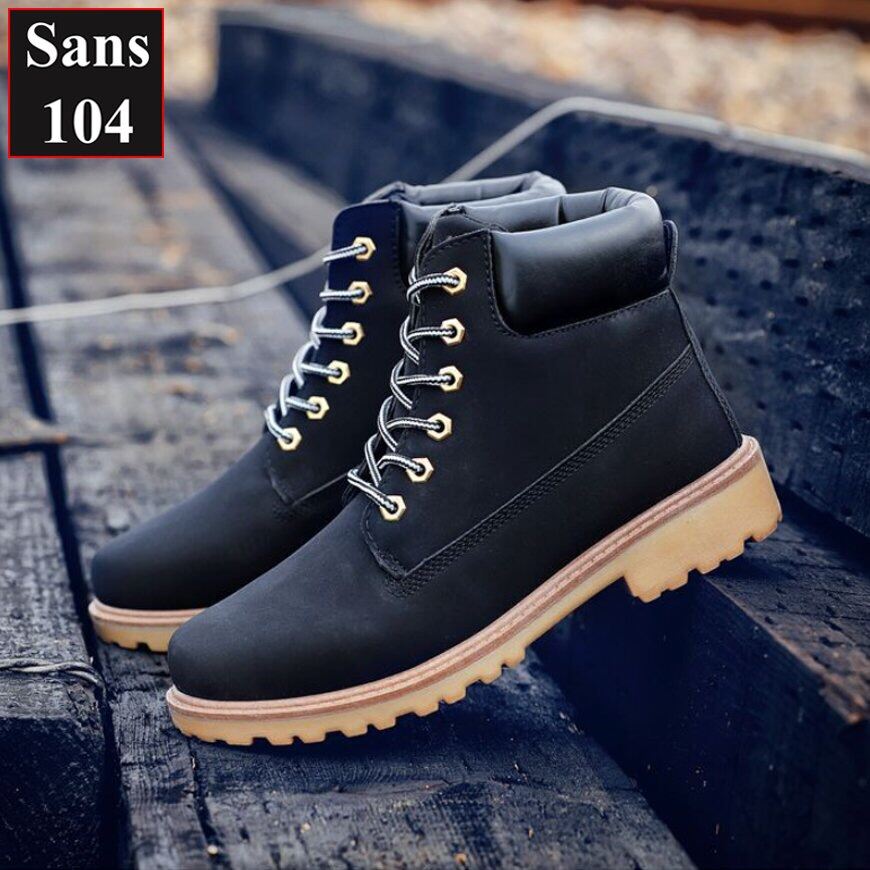 Boot nam martin Sans104 giầy cao cổ boost vàng đen nâu bigsize to 43 44 45 46 độn đế 6cm big size đẹp hàn quốc cao cấp