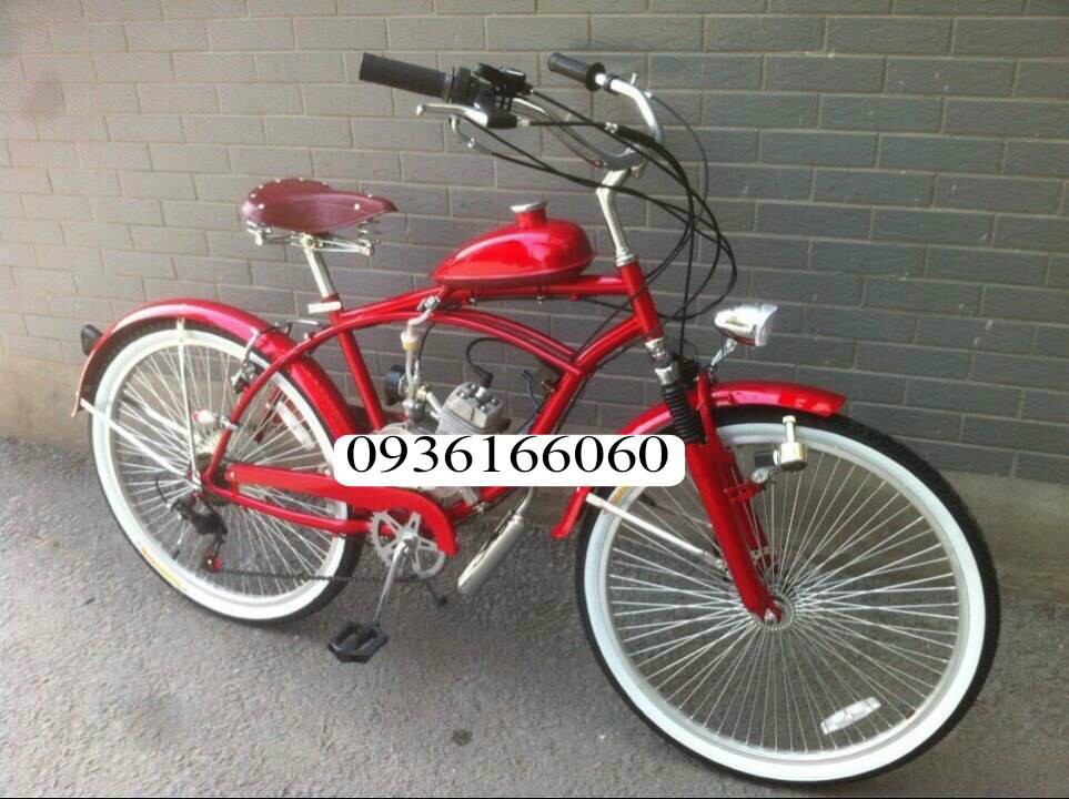 Xe đạp máy - xe đạp phong cách cổ điển gắn động cơ 2 thì 50cc