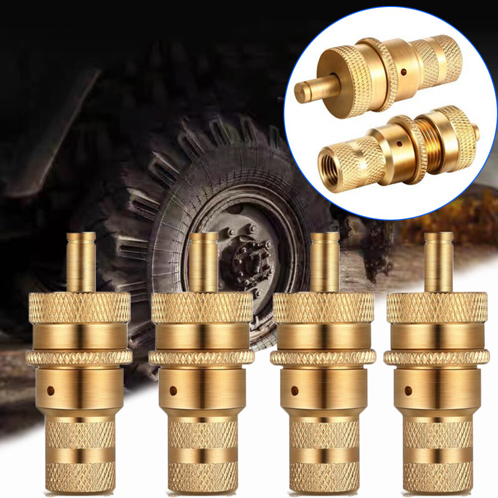 2/4 Đa Năng Offroad Đồng Thau Lốp Xe Làm Lệch Tự Động 6-30 Psi Van Giảm Áp Suất Lốp Cho Ô Tô Xe Máy