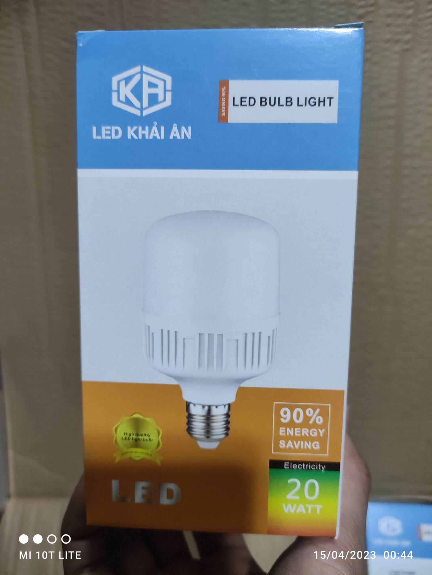 Combo 10 đèn led 20w Khải ân siêu sáng