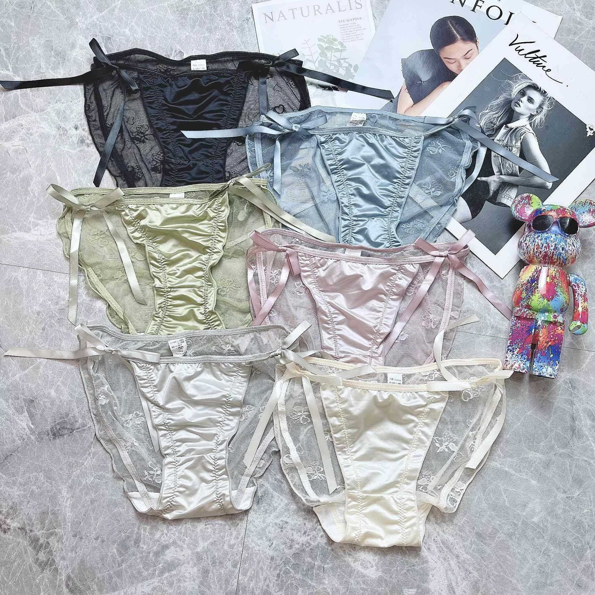 Set 5 quần lót nữ lụa mềm lộ hông hàng qc