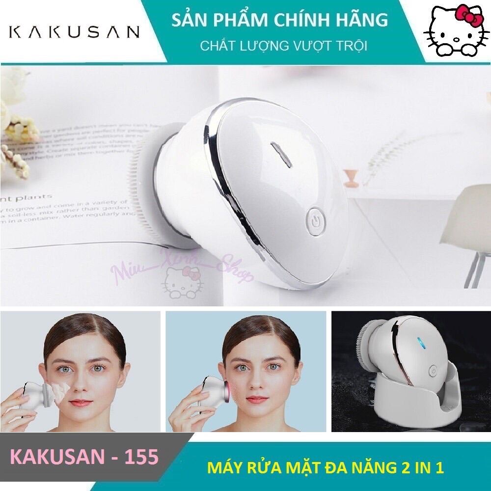 Máy rửa mặt tẩy da chết masaage nâng cơ kakusan chính hãng nhật bản của dr.acneal