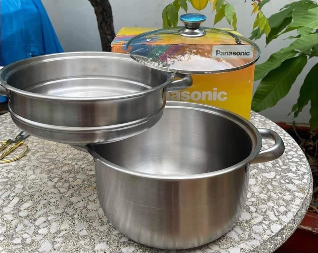 Bộ nồi xửng hấp inox 24cm Panasonic