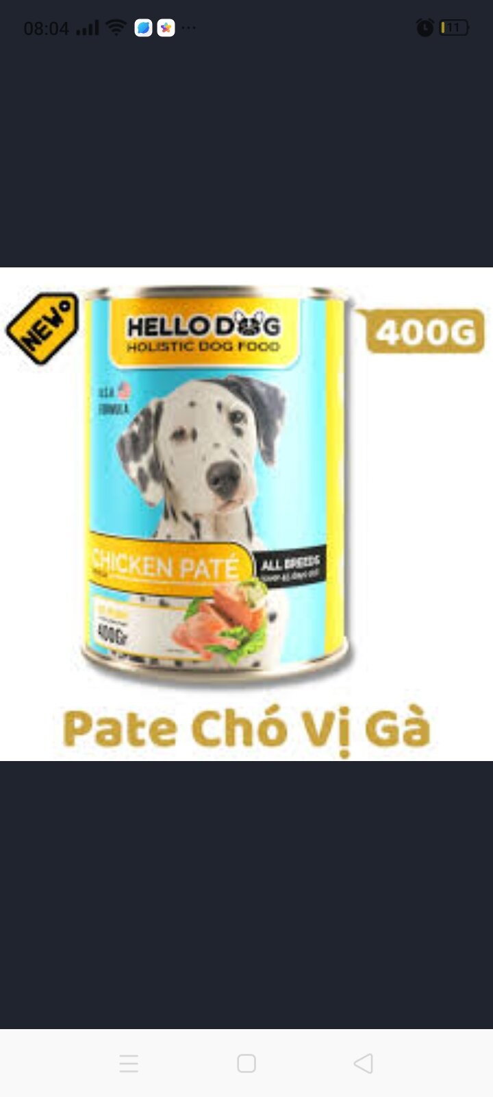 400g Pate Hello dog - Thức ăn ướt cho chó vị gà