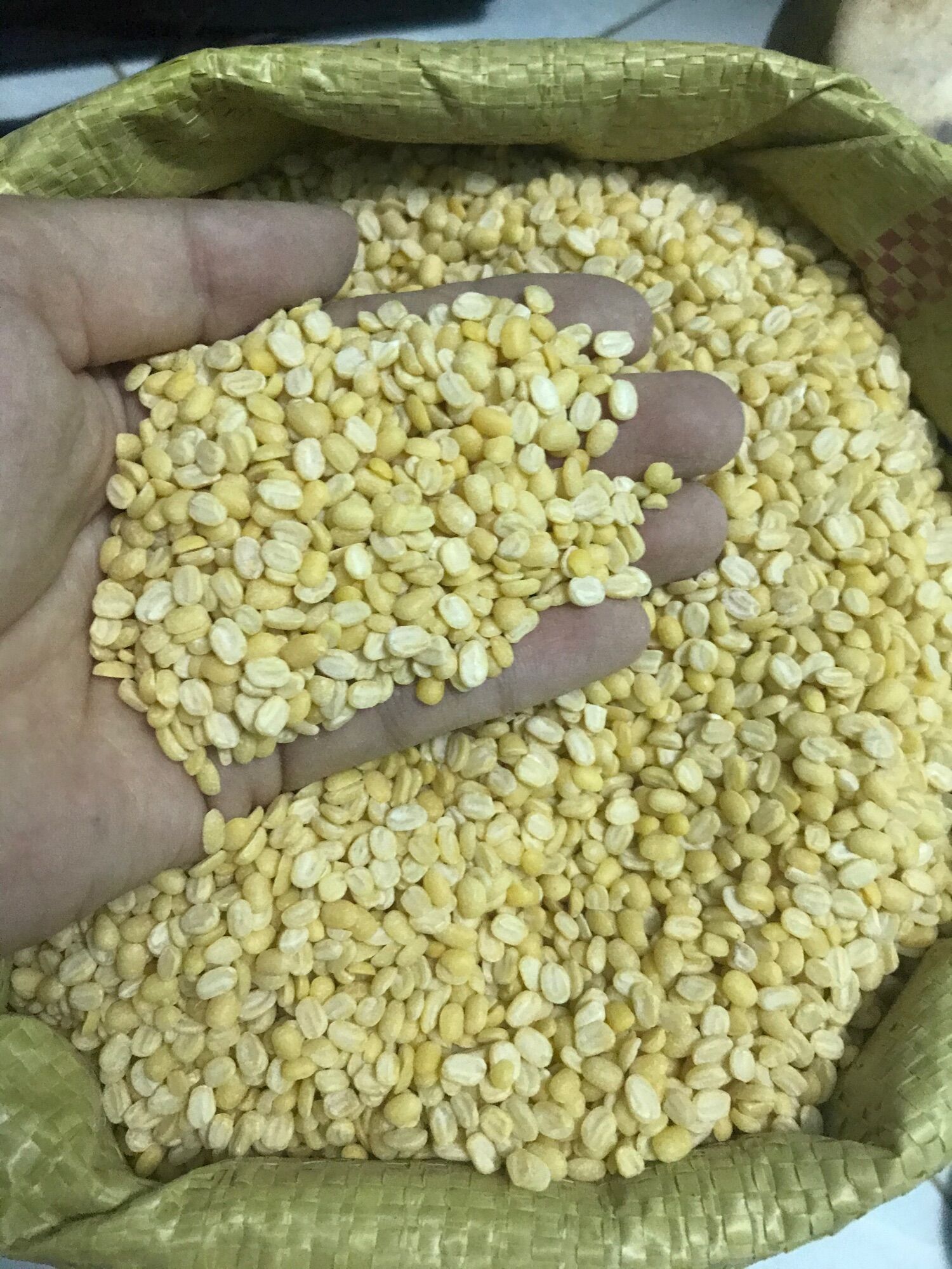 Đậu xanh cà sạch vỏ gói 500gr