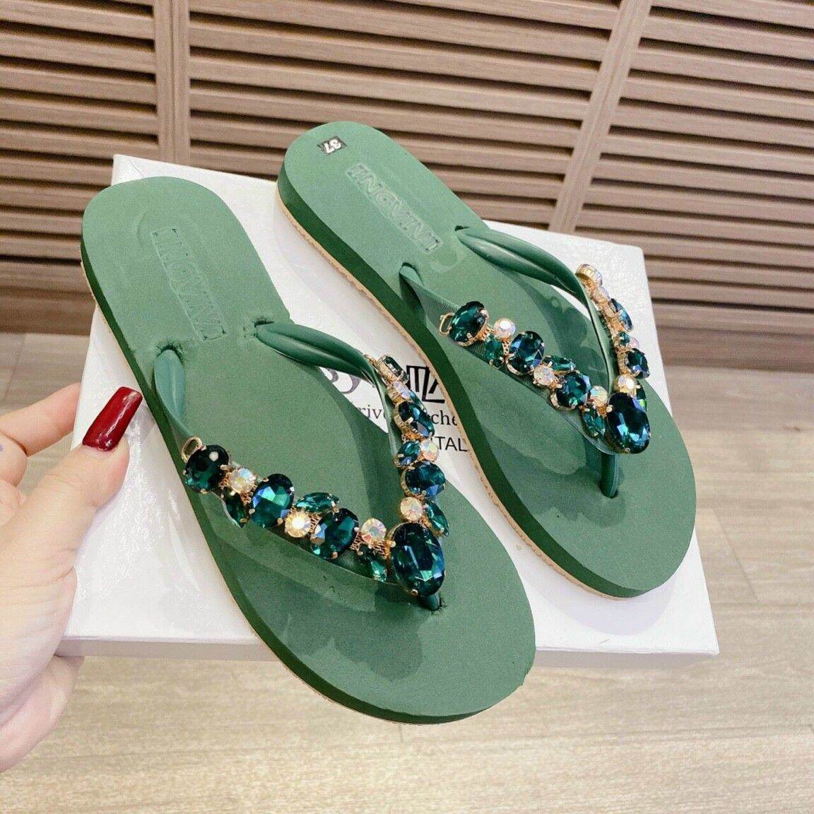 [HCM]dép kẹp xỏ ngón nữ  đá cao cấp  mẫu mới