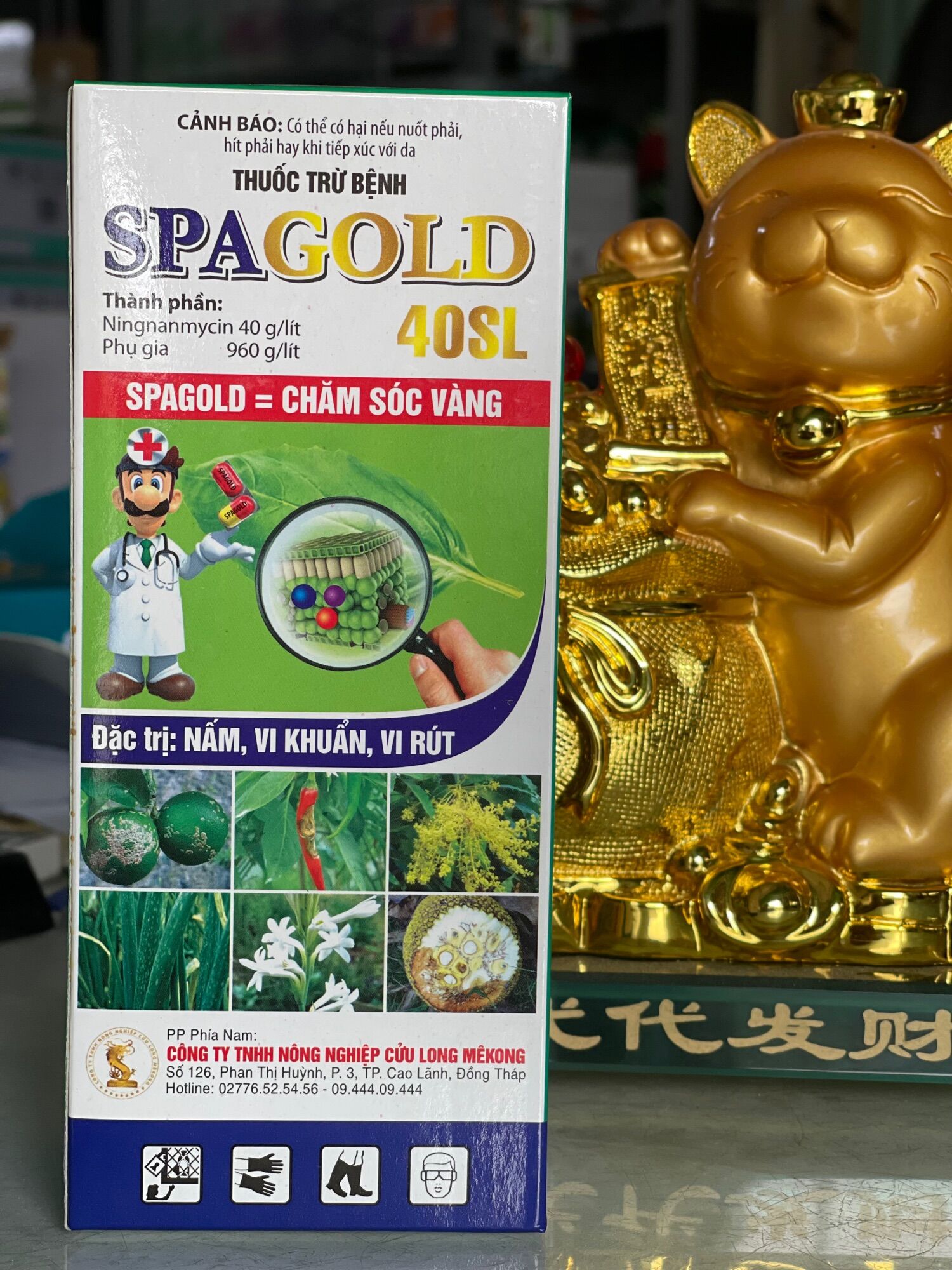 Spa gold 40sl - đánh bay nấm, vi khuẩn, vi rút- pha cho 10 bình hoặc 2phuy