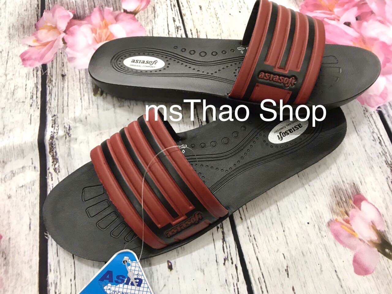 Dép ASIA nữ 3 sọc bà già DW10