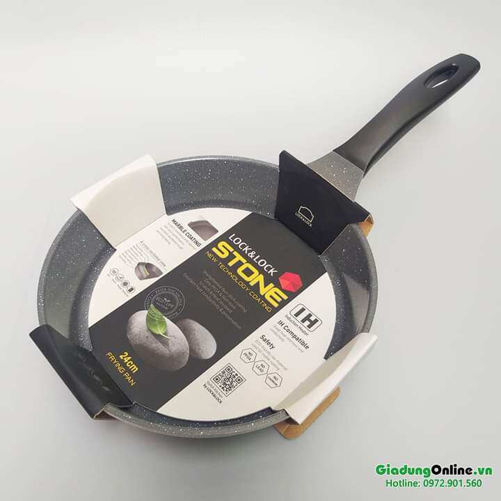 Chảo đá cao cấp 7 lớp cookplus stone lca6243d 24cm lock&lock