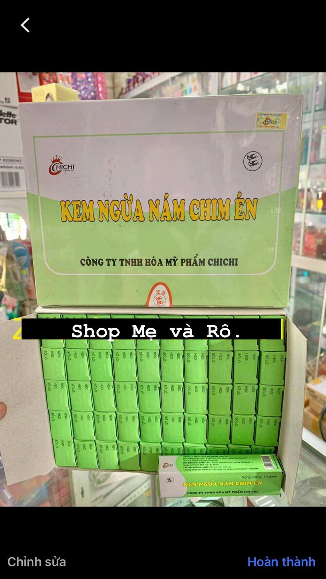 Bán sỉ nguyên lố 50 chai kem én chi chi