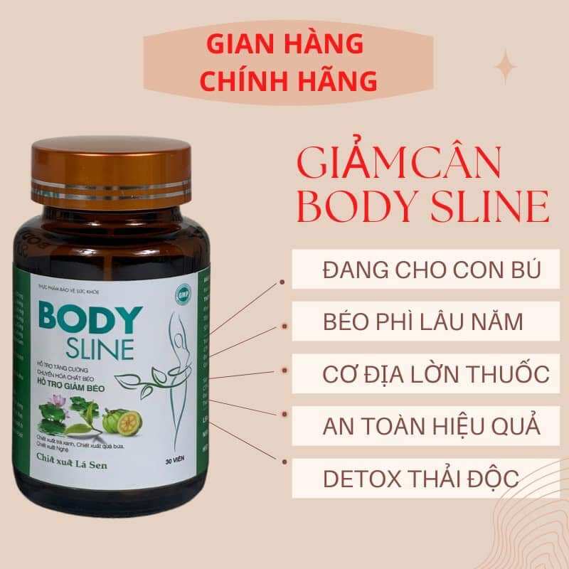 Hộp 30 Viên Giảm cân cấp tốc body sline an toàn hiệu quả nhanh