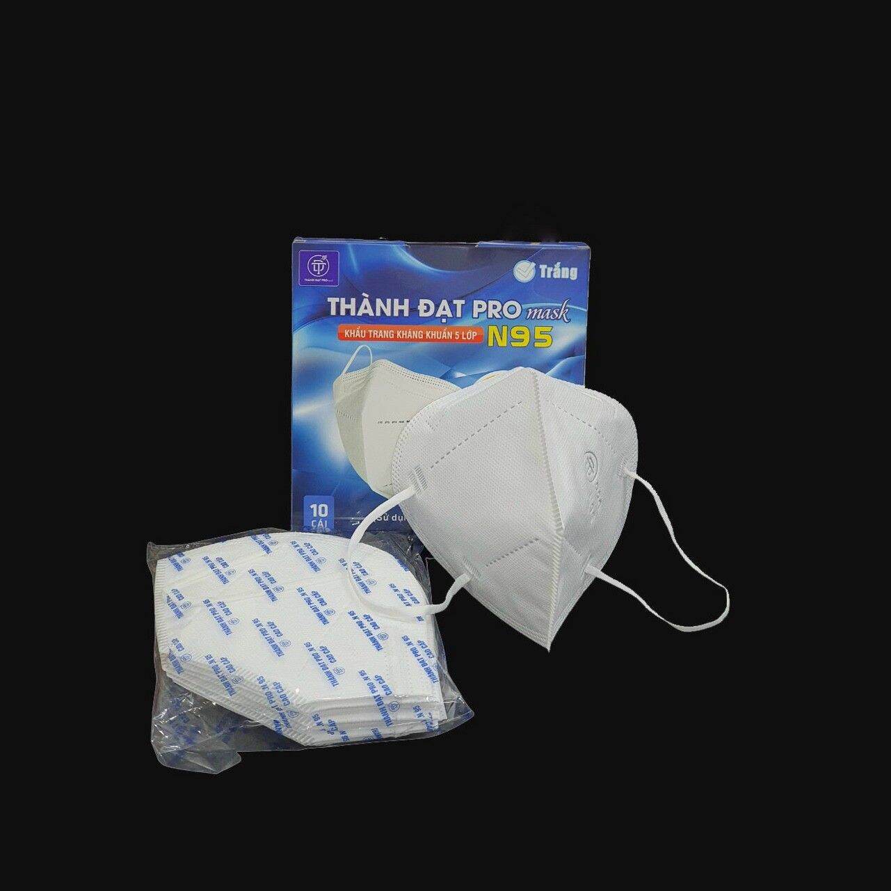 N95 5 LỚP KHÁNG KHUẨN THÀNH ĐẠT PRO (Combo 5 hộp=50 cái)
