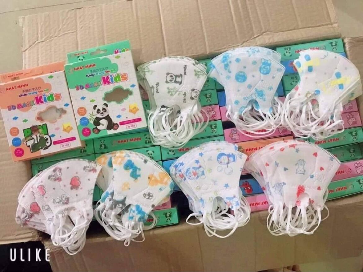 Khẩu trang 5d cho bé 1-4 tuổi 200cái