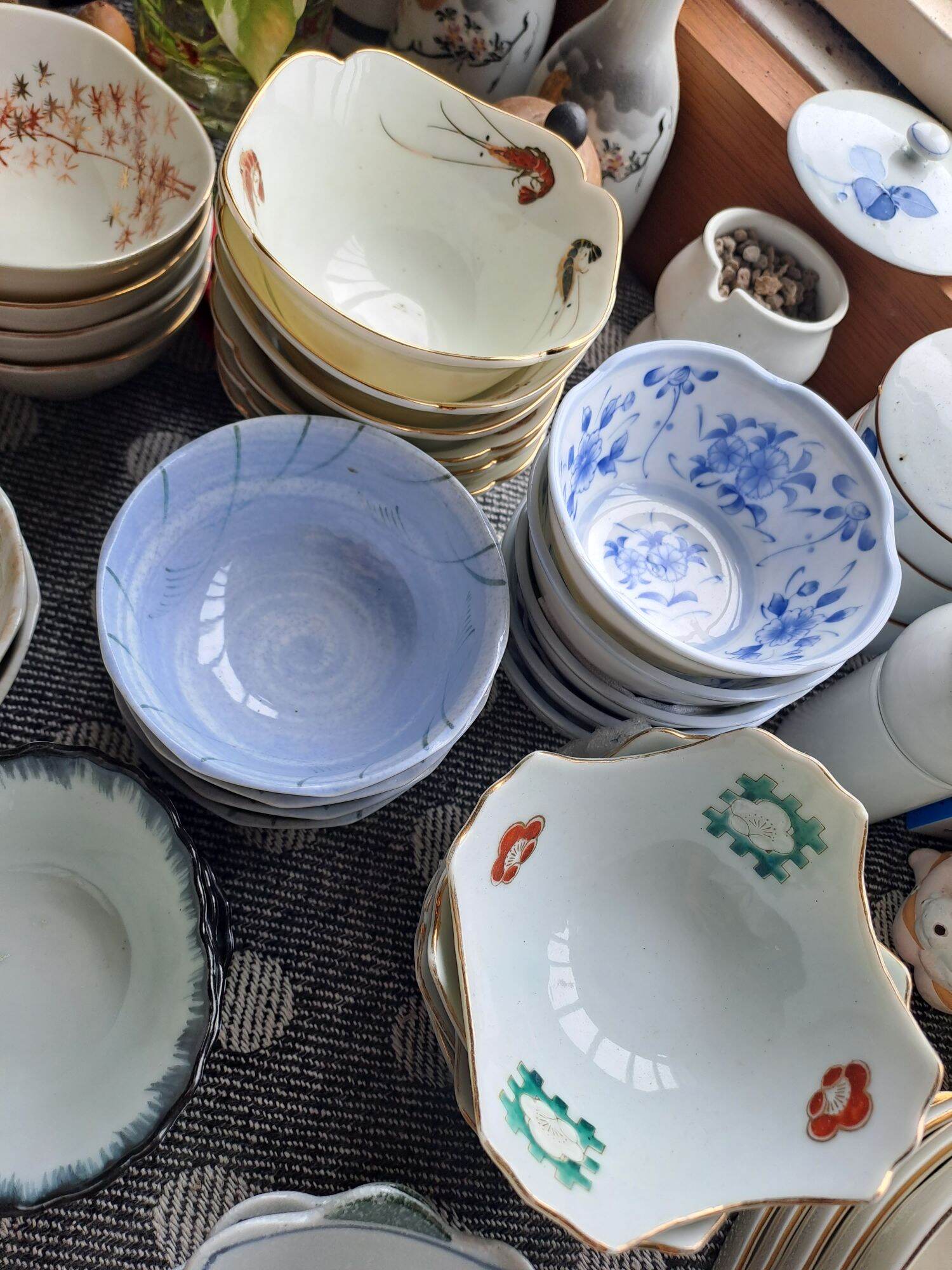 Chén chè, chén bánh bèo, chén chấm Gốm sứ nhật 2hand