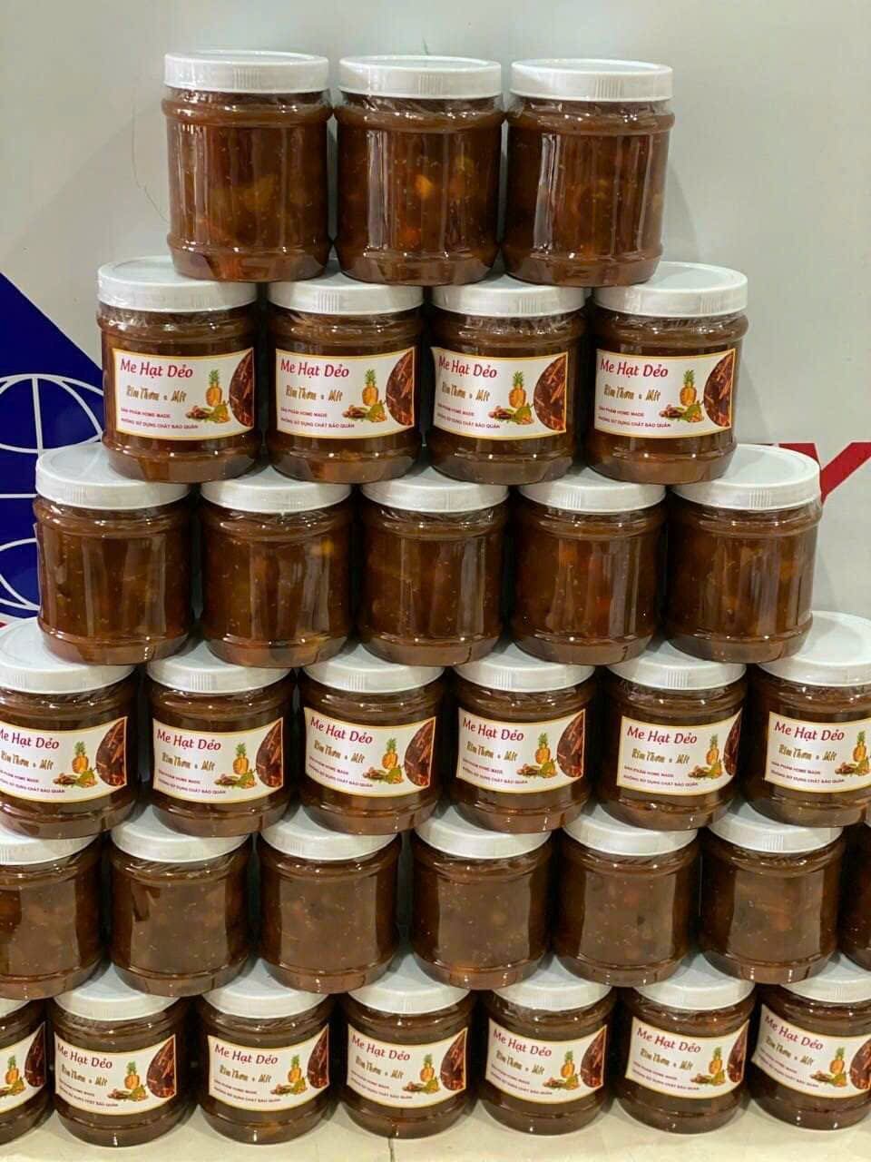 Me hạt mềm rim khóm mít,chùm ruột hủ 1kg