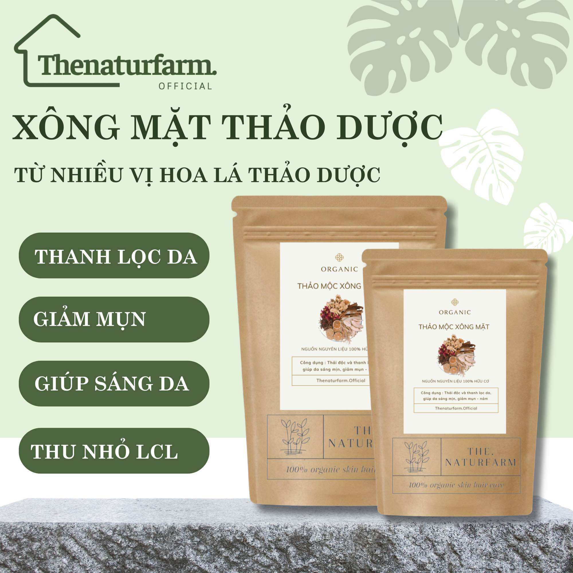 [HCM]Xông mặt thảo mộc, thảo dược xông mặt - thanh lọc da giảm mụn 100gr