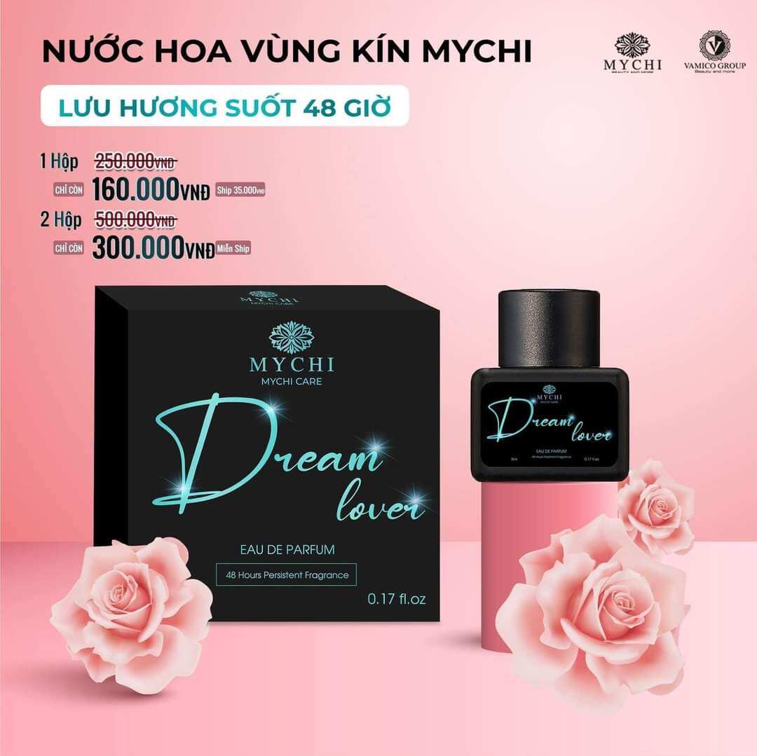 Nước hoa vùng kín Dream Lover chính hãng Mychi mùi thơm ngất ngây lưu hương 48h