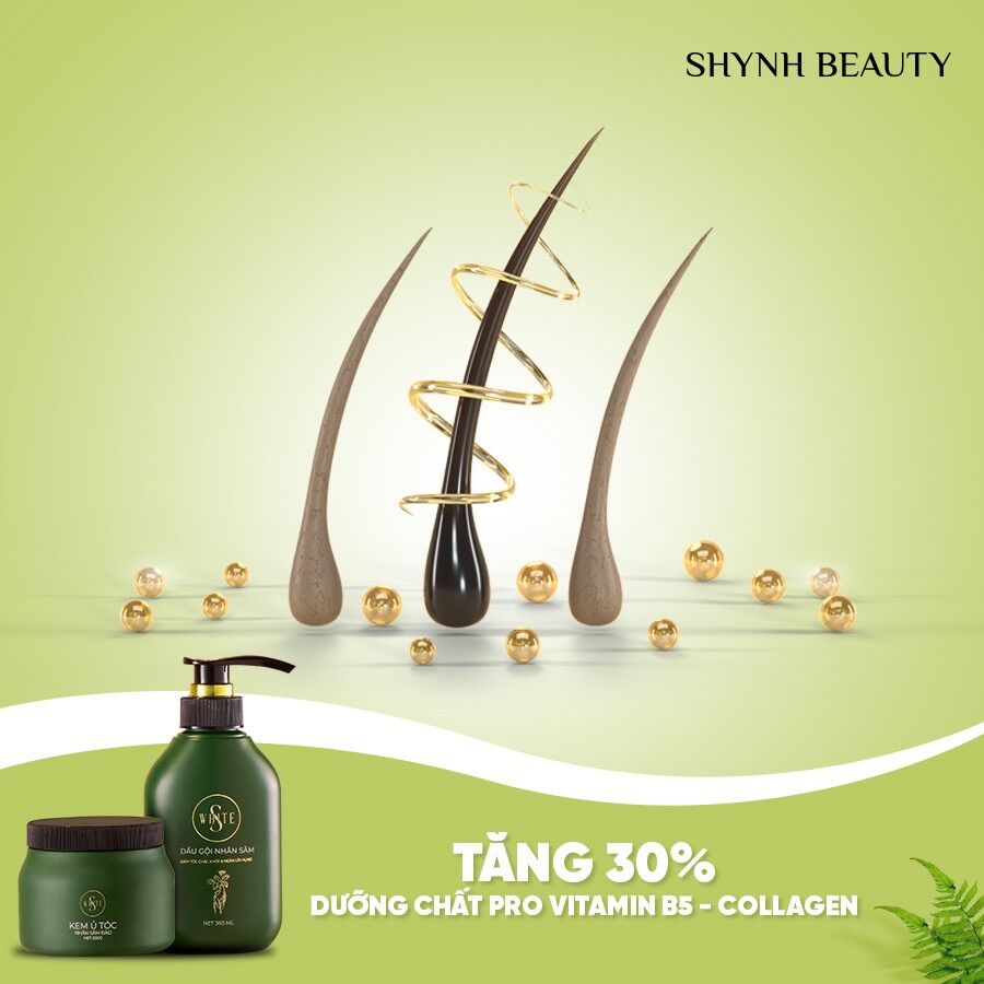Combo dầu gội & ủ tóc nhân sâm đào Swhite mới