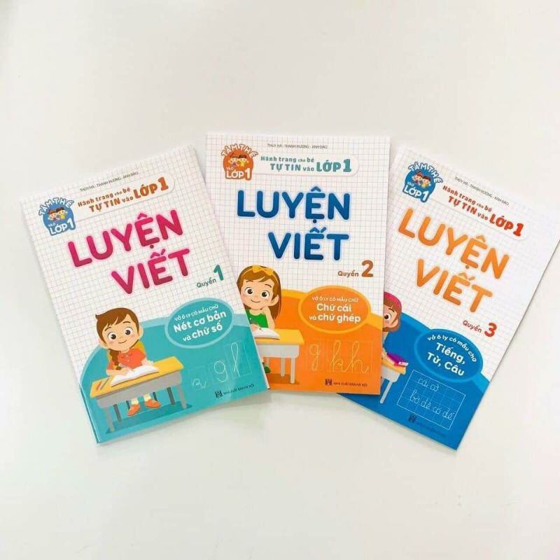 Combo 3 cuốn luyện viết-cho bé vào lớp 1