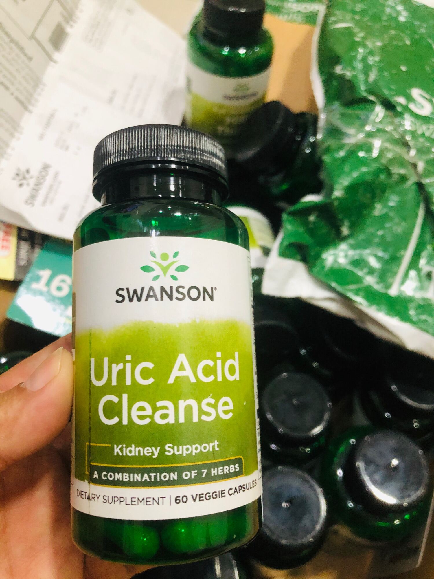 Viên uống hỗ trợ đào thải Gút Swanson Uric Acid Cleanse tăng cường chức năng Gan & Thận