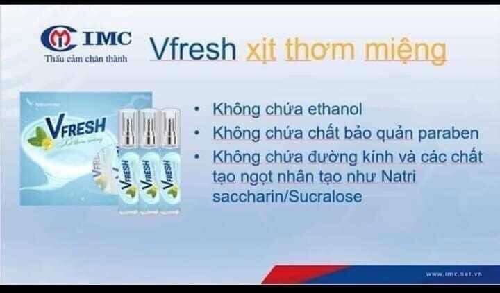 [HCM]VFresh - Xịt Thơm Miệng