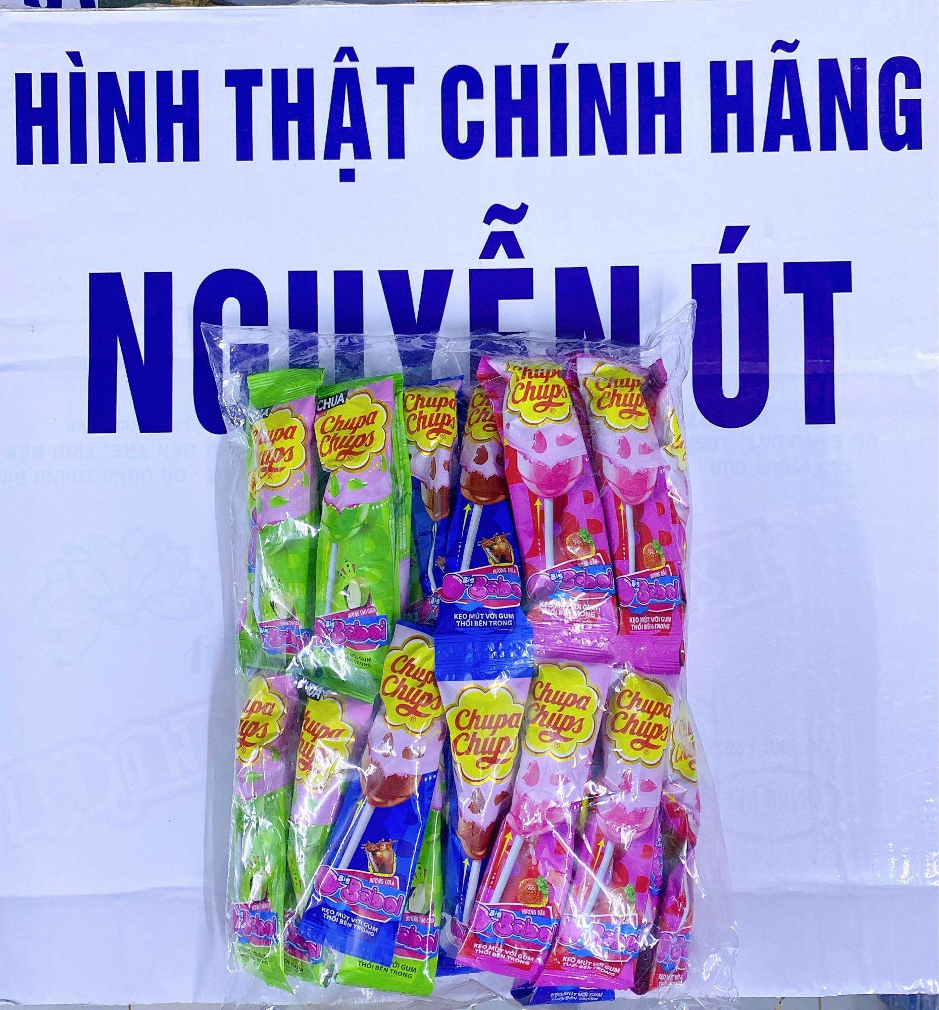 Kẹo mút gum thỏi chupa chups 30 cây
