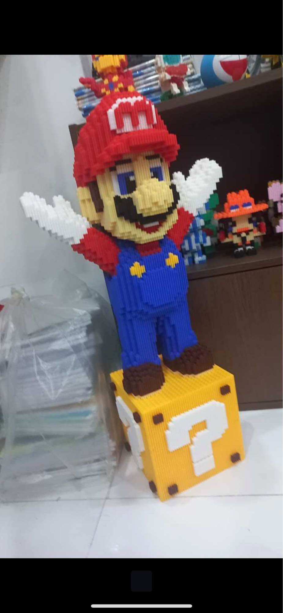[TẶNG BÚA 🔨 ] MÔ HÌNH LẮP RÁP MARIO 53CM/ MÔ HÌNH LẮP GHÉP CỠ LỚN