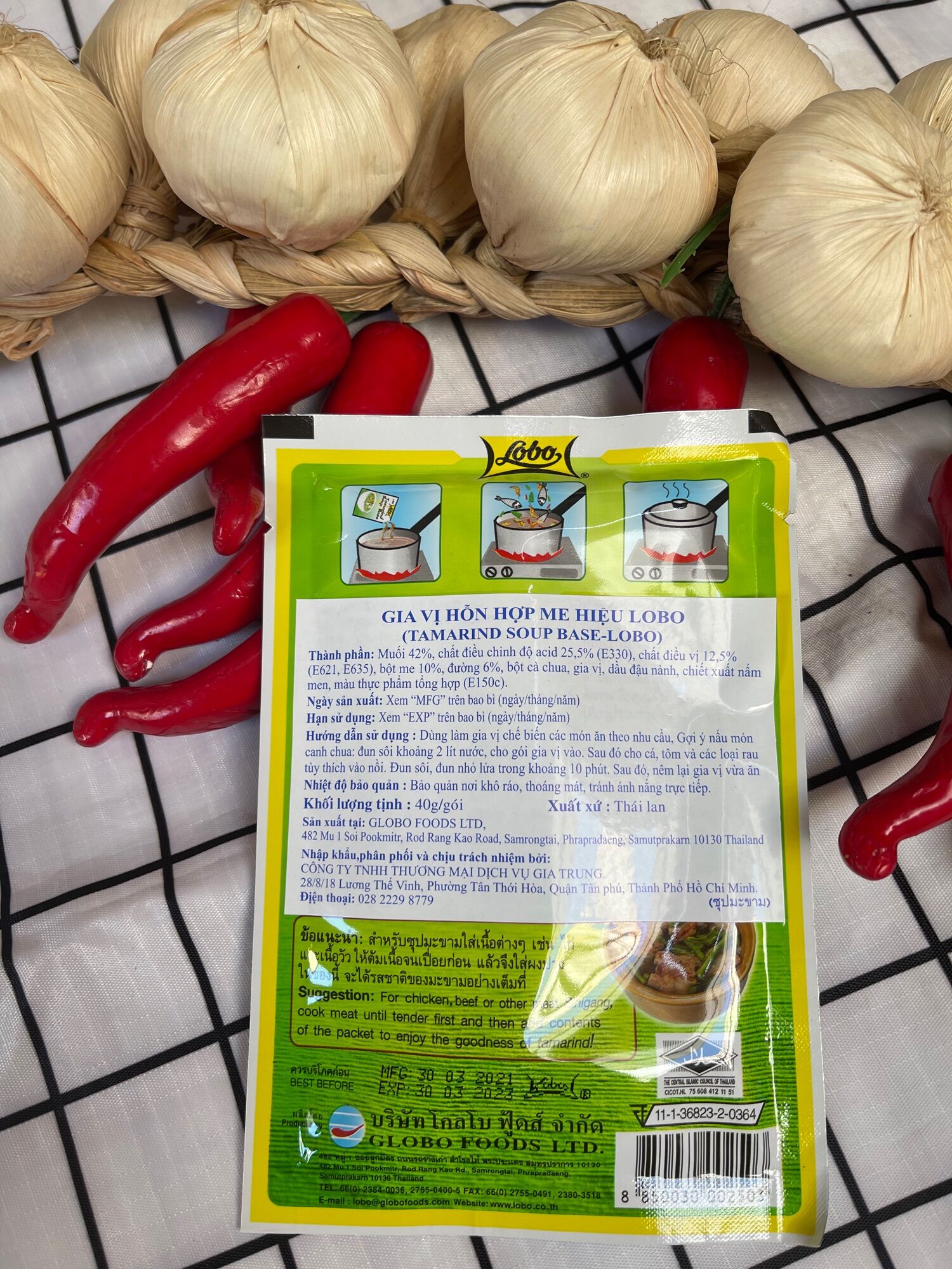 BỘT ME THÁI HIỆU LOBO 40GRAM