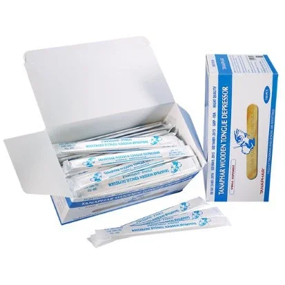 QUE ĐÈ LƯỠI GỖ TIỆT TRÙNG TANAPHAR HỘP 100 QUE