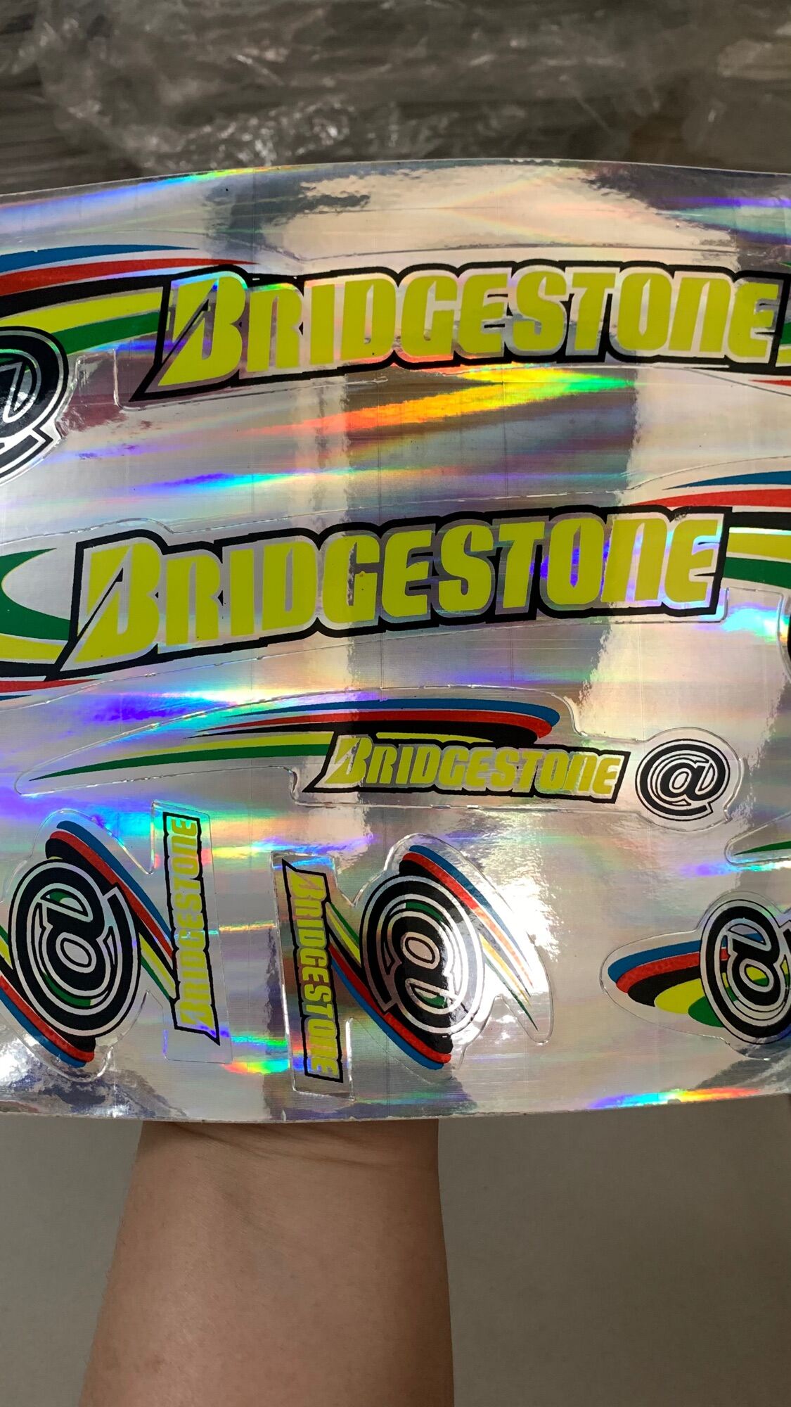 Bộ tem dán xe đạp Bridgestone màu vàng hàng nhập Thái Lan chất lượng cao