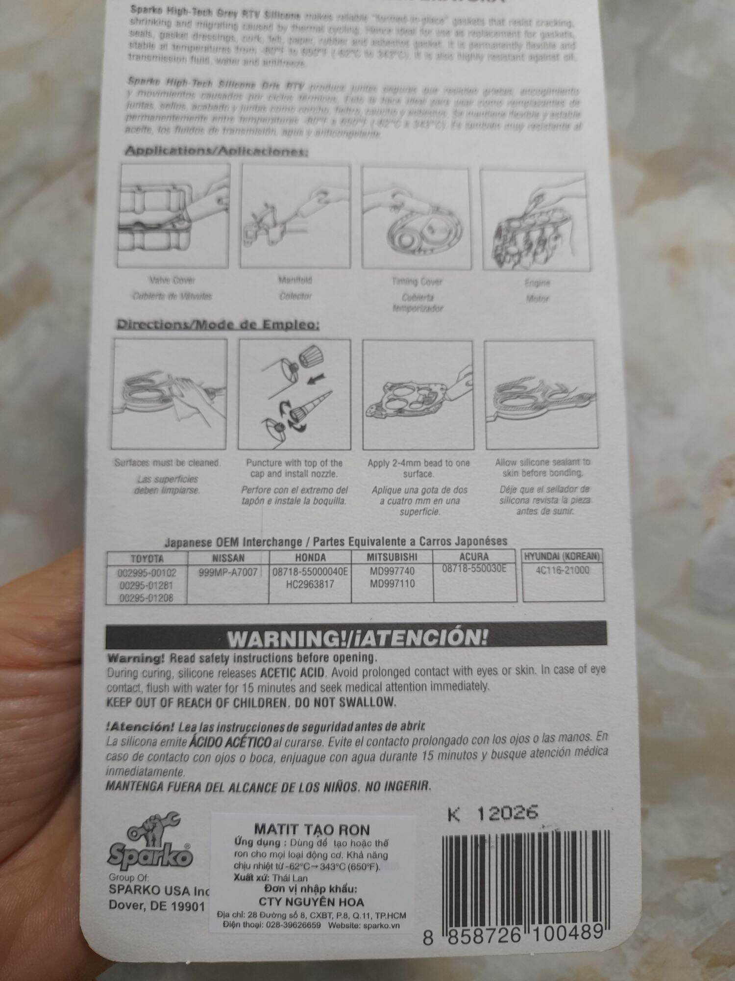Keo tạo ron Sparko 32g.