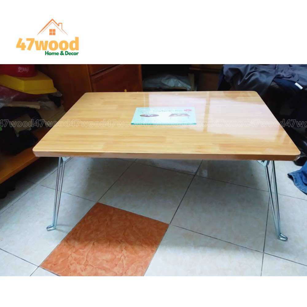 Bàn chân sắt xếp gọn 40x60cm TT46 - Bàn học xếp gọn 47wood