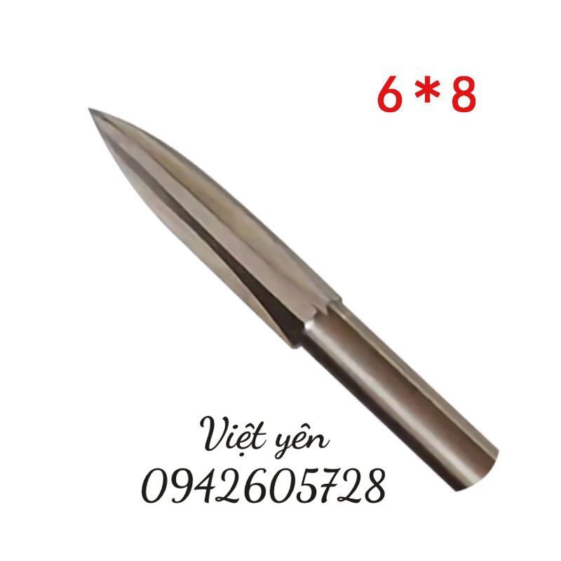 Mũi Khoan Khắc Gỗ 3 Lưỡi Đầu Nhọn – Dao Phay Điêu Khắc Gỗ, Chạm Khắc Gỗ Ô Liu, Gia Công Gỗ Thủ Công