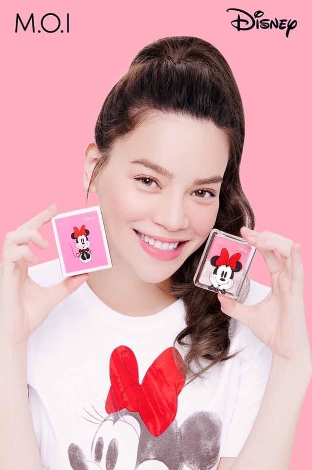 Combo 2 sản phẩm son dưỡng Mickey magic Milk và phấn má hồng