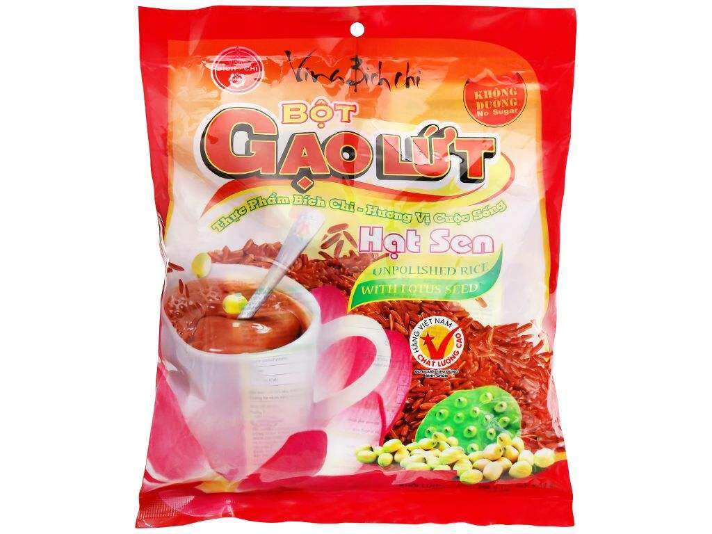 Bột gạo lứt hạt sen Bích Chi - Không đường 300g