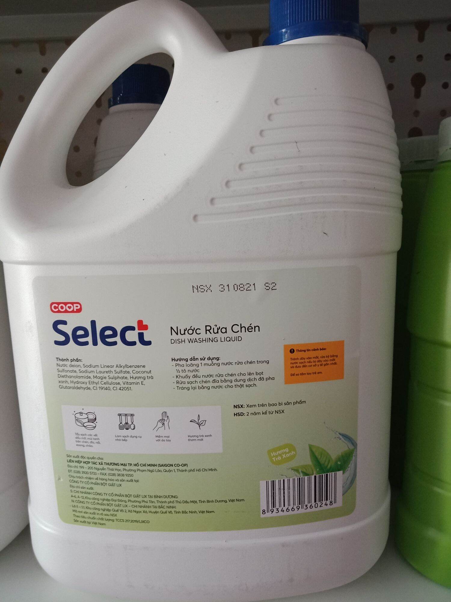 Nước rửa chén Coop Select 4L