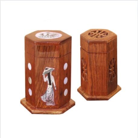 Hộp đựng tăm gỗ hương