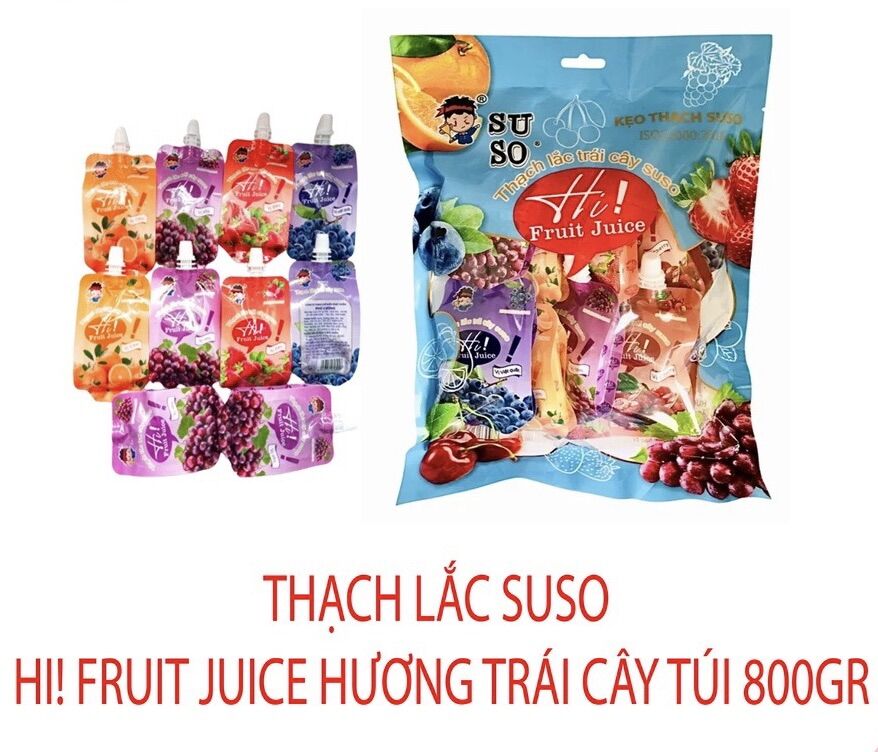 COMBO 5/10 THẠCH LẮC TRÁI CÂY SUSO(NGẪU NHIÊN)